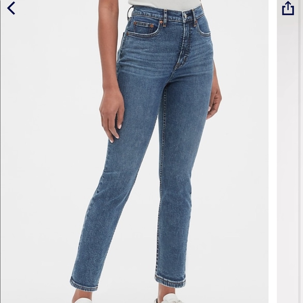 High Rise Cigarette Jeans